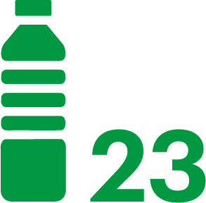 23 botellas